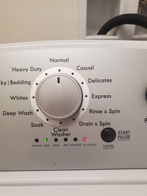 The washer performs fine until the final washspin portion of the cycle. . Kenmore washer reset